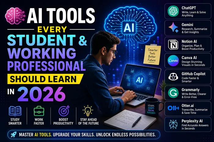 AI Tools Every Student & Working Professional Should Learn in 2026