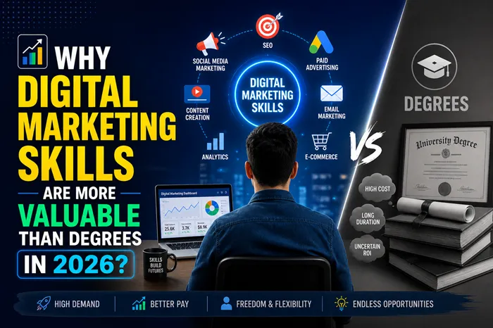 Why Digital Marketing Skills Are More Valuable Than Degrees in 2026?